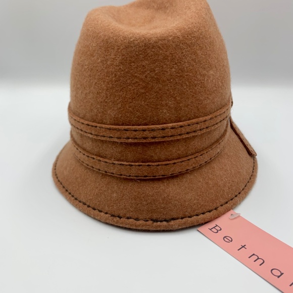 Women’s “Betmar” Brown Cloche Wool Hat, coquettecore Cottagecore 1930’s inspired - Picture 10 of 15